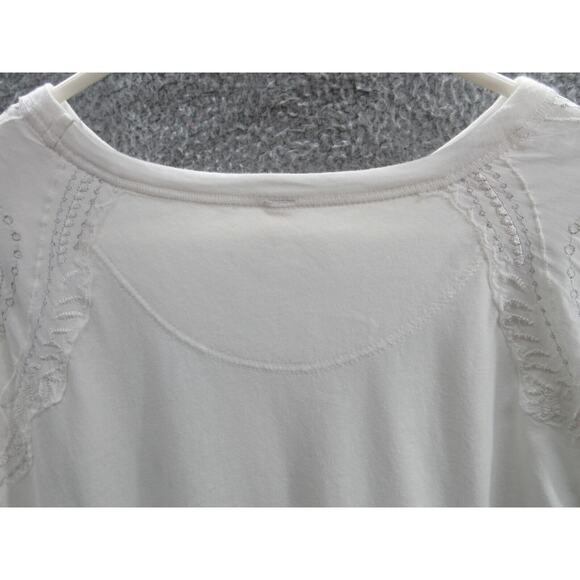 NWT FREE PEOPLE Womens Embroidered Penny Lace Peplum Top XS LILAC $98 Shirt - Picture 13 of 16